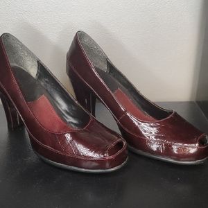 Burgundy heels